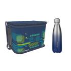 Kit Bolsa Térmica Cooler 6 Litros + Garrafa Squeeze 600ml Inox Academia - Soprano