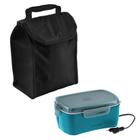 Kit Bolsa Térmica Lunch 4,2 L + Marmita Elétrica Bivolt Azul Refeição - Soprano