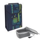 Kit Bolsa Térmica Lunch 4,2 L + Marmita Elétrica Bivolt Cinza Refeição - Soprano