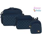 Kit Bolsas Maternidade Bolsa G, Bolsa P e Mochila Luxo