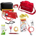 Kit Bolso Enfermagem Apar.De Pressão Esteto Lanterna Clínica - Premium