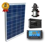 Kit Bomba Dágua 12v Placa Solar Controlador Bateria Cisterna - RESUN