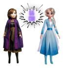 Kit Bonecas Frozen Elsa E Anna Gigante 80 Cm Vinil Disney