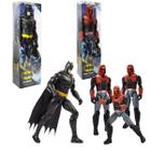 Kit Boneco de Ação DC Batman + Vilão Capuz Vermelho Serie 1