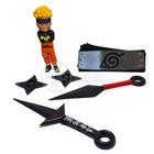 Kit Boneco Naruto 15Cm + 2 Shuriken + 1 Bandana... - TIKTOYS