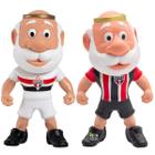 Kit Boneco São Paulo Tricolor + Camisa Listrada Mascote De Futebol Oficial SP FC Licenciado Fut Toy Articulado