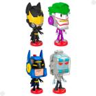 Kit Bonecos Head Shifters Joker Batman MrFreeze HGX78-Mattel