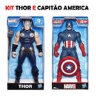 Kit Bonecos Vingadores Thor e Capitão América Marvel Hasbro