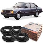 Kit Borracha 4 Portas Guarnição Chevette 1983 Em Diante