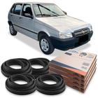 Kit Borracha 4 Portas Guarnição Fiat Uno 1983 Até 2013 - New Kar