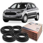 Kit Borracha 4 Portas Guarnição Ford Ka 2014 Em Diante