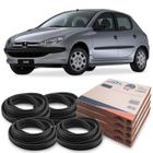 Kit Borracha 4 Portas Guarnição New Kar Pro Line Peugeot 206