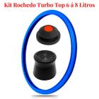 Kit Borracha, Peso E Válvula Para Panela Pressão Rochedo Turbo Top 6 á 8 Litros