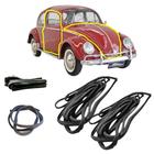 KIT Borracha Porta Capo Tampa Motor Fusca 1959 a 1977 Colar