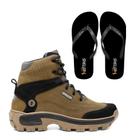 Kit Bota Cano Médio Shelga Boots + Chinelo Envio Rápido