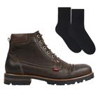 Kit Bota Ferracini Compass Masculina + Par de Meia