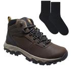 Kit Bota Impermeável Columbia Newton Ridge Plus II Masculina + Par de Meia