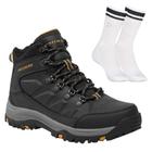 Kit Bota Impermeável Skechers Relmet Daggett Masculina + Meia