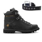 Kit Bota West Coast Worker Classic Masculina + Cinto Dupla Face Fivela Masculino