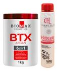 Kit Botox Profissional 2 Passos Alisamento Brazilian Bsk