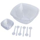 Kit Bowl Salada De Frutas 13 Peças Delta Útil Transparente