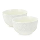 Kit Bowl Tigela De Porcelana Branco 400Ml 2 Peças Md6