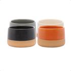 Kit Bowls de Cerâmica Sobremesas Petiscos Conjunto Lyor 4pçs
