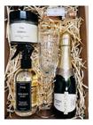 Kit Box Presente Luxo Chandon Taça Vela Home Spray Aromatiza