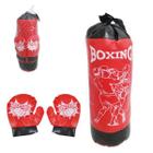 Kit Boxe Boxing Com Saco De Pancadas + Par De Luva