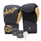 Kit Boxe Muay Thai - Luva Extreme + Bandagem + Protetor Bucal - Naja