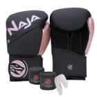 Kit Boxe Naja Extreme: Luva + Bandagem + Bucal - Rosa