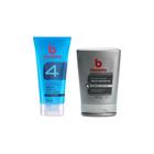 Kit Bozzano Gel Fixador Mega Forte+Gel Pos Barba Pele Sens