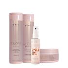 Kit Braé Glow Shine Shampoo Condicionador Máscara e Mini Essential (4 produtos)