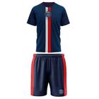 Kit Braziline Mini Craque PSG Infantil/Juvenil - Azul