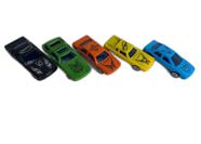 kit Brinquedo 5 Carrinhos Miniaturas Carros Sortido Infantil