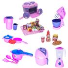 Kit Brinquedo Cozinha Menina Eletro Panela Comida 32 Peças