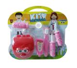 Kit Brinquedo Dentista Rosa Menina Infantil 6 Peças