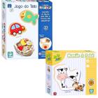 Kit Brinquedo Educativo 2 Anos Jogo Do Tato Sensorial Peças De Encaixar E Mamãe E Bebê Interativo Nig