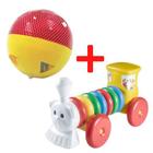 Kit brinquedo educativo infantil menino menina trem bolinha