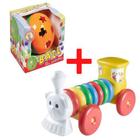 Kit brinquedo educativo infantil menino menina trem bolinha