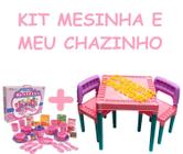 Kit Brinquedo Educativo P/ Criança Mesinha com Meu Chazinho