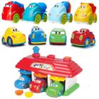 Kit Brinquedo Infantil Baby Garagem + 11 Carrinhos Educativo