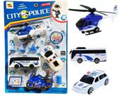 Kit Brinquedo Infantil Cidade Policial Carrinho Ônibus Moto - Toy King