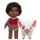 Kit Brinquedo Infantil Princesa Moana + Porquinho Pua Fofo