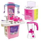 Kit Brinquedo Liquidificador Infantil + Cozinha Big Fogão