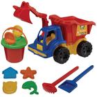 Kit Brinquedo Praia Caminhao Truck Balde, Pazinhas, Forminhas Mor