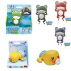 Kit Brinquedo Sapo e Patinho Nadador para Banho Unisex Sortido - Polibrinq