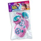 Kit brinquedos cozinha infantil jogo com 2 panelas e fogãozinho