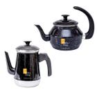 Kit Bule E Chaleira Com Infusor Chá Café Leite Em Alumínio