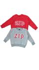 Kit C/ 02 Moletons Infantis Vermelho 18-24m Zip Toys